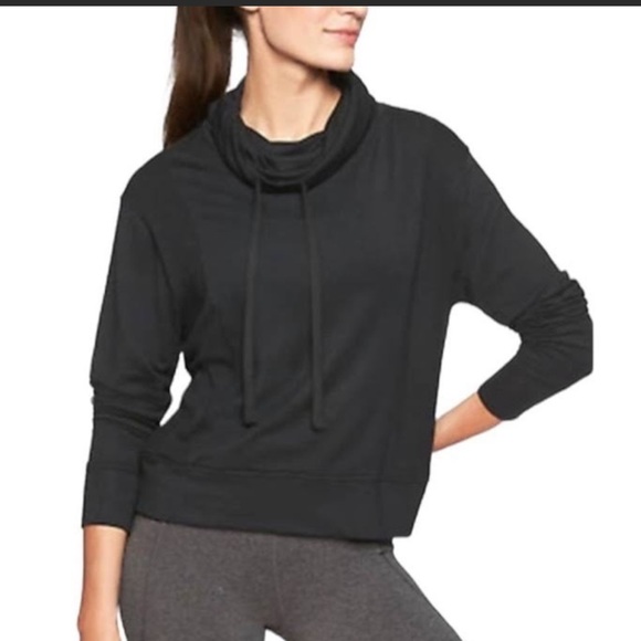 Athleta Tops - Athleta | Cropped Cowl-neck sweatshirt